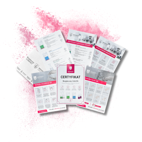 MEDISEPT Bezpieczny Salon Beauty | CERTYFIKAT + MATERIAŁY INFORMACYJNE - 2