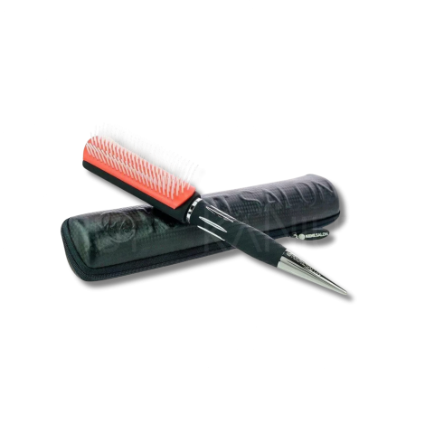 KENT SALON KS09 szczotka do włosów 7-rzędowa ze szpikulcem + etui
