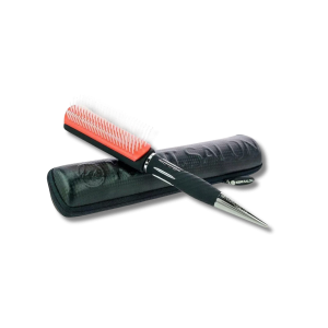 KENT SALON KS09 szczotka do włosów 7-rzędowa ze szpikulcem + etui