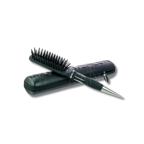 KENT SALON KS08 płaska szczotka wiosłowa do włosów ze szpikulcem + etui