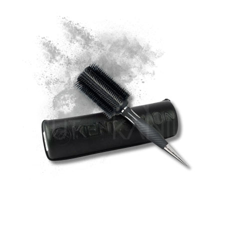 KENT SALON XL okrągła szczotka do włosów ze szpikulcem + etui - 2