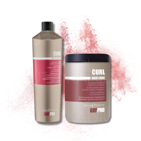 KAYPRO CURL zestaw loki | szampon 1000 ml + odżywka 1000 ml - 2