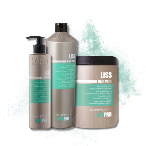 KAYPRO LISS zestaw | szampon 1000 ml + maska 1000 ml + krem 200 ml - 2