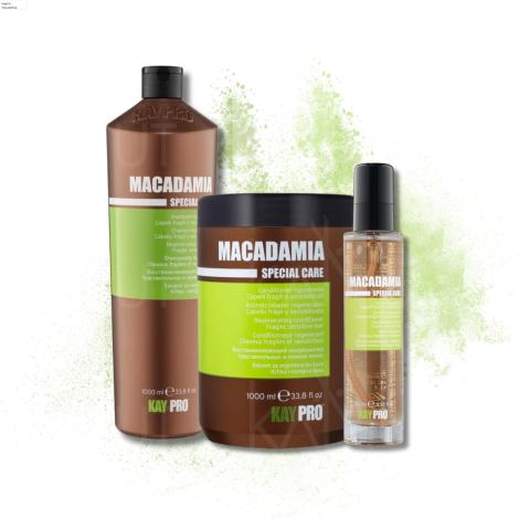KAYPRO MACADAMIA zestaw | szampon 1000 ml + odżywka 1000 ml + serum 100 ml - 2