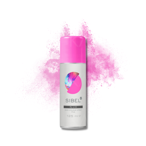 SIBEL HAIR COLOUR SPRAY FLUO lakier fluorescencyjny 125 ml | Różowy - 2