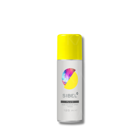 SIBEL HAIR COLOUR SPRAY FLUO lakier fluorescencyjny 125 ml | Żółty