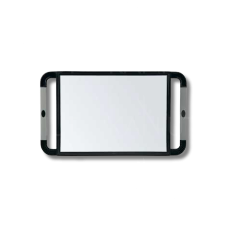 SIBEL V-DESIGN lustro z gumowymi uchwytami czarne