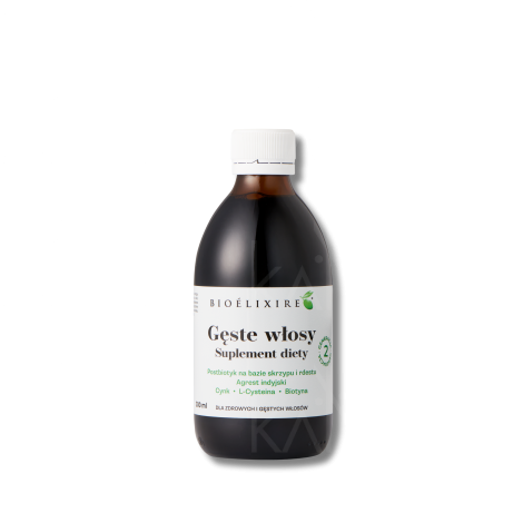 BIOELIXIRE GĘSTE WŁOSY Suplement diety dla zdrowych włosów 300 ml