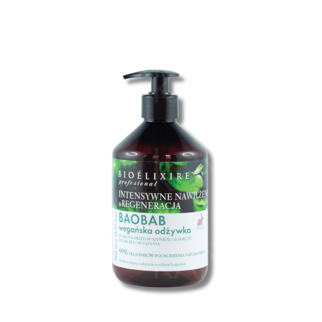 BIOELIXIRE PRO Vegan Baobab odżywka wegańska do włosów 500 ml