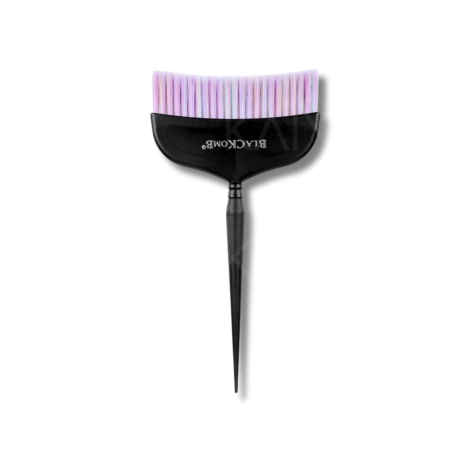 BLACKOMB Pędzelek do farbowania czarny z kolorowym włosiem | 12 cm