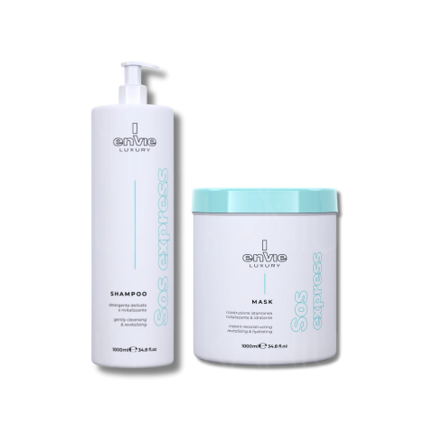 ENVIE SOS EXPRESS Instant Restore zestaw szampon + maska 1000 ml + 1000 ml