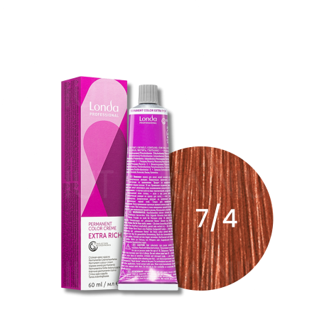 LONDA PROFESSIONAL EXTRA RICH trwała farba do włosów 60 ml | 7/4