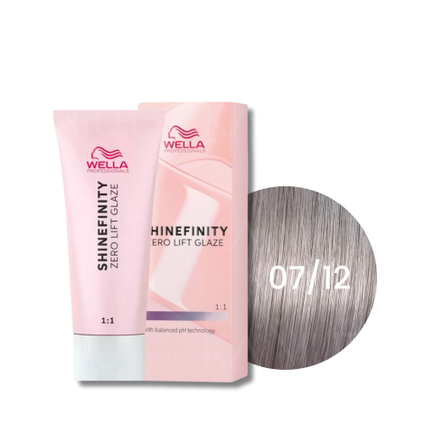WELLA SHINEFINITY Zero Lift Glaze półtrwała farba do włosów 60 ml | 07/12