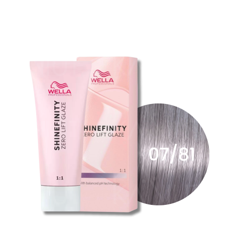WELLA SHINEFINITY Zero Lift Glaze półtrwała farba do włosów 60 ml | 07/81