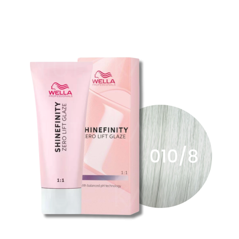 WELLA SHINEFINITY Zero Lift Glaze półtrwała farba do włosów 60 ml | 010/8