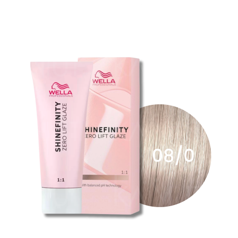 WELLA SHINEFINITY Zero Lift Glaze półtrwała farba do włosów 60 ml | 08/0