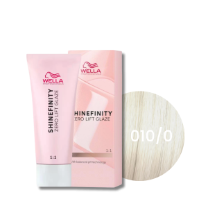 WELLA SHINEFINITY Zero Lift Glaze półtrwała farba do włosów 60 ml | 010/0