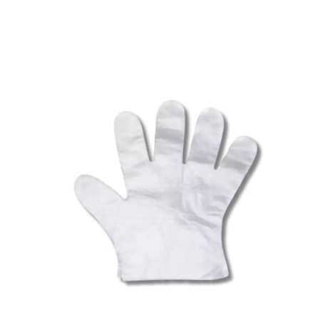 Jednorazowe rękawiczki foliowe ochronne przezroczyste 100 szt.