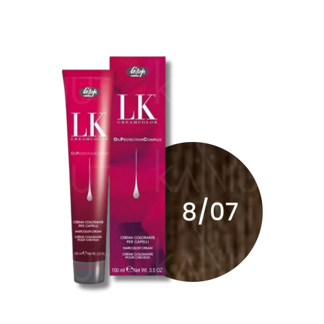 LISAP LK OPC trwała farba do włosów z olejkami 100 ml | 8/07