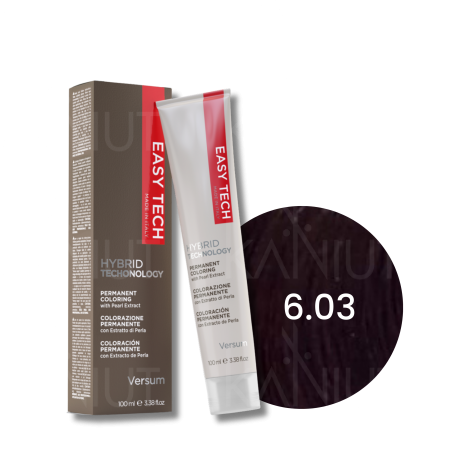 VERSUM EASY TECH profesjonalna trwała farba do włosów 100 ml | 6.03