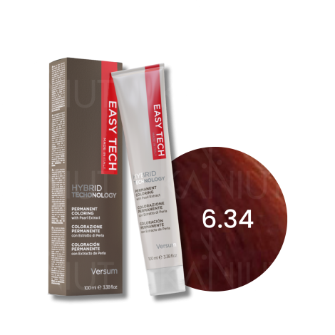 VERSUM EASY TECH profesjonalna trwała farba do włosów 100 ml | 6.34