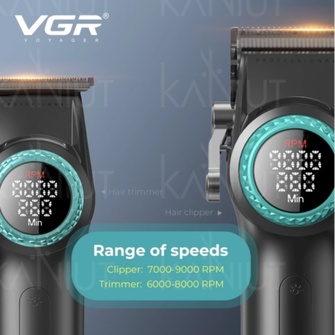 VGR PRO 4IN1 zestaw w walizce | maszynka + trymer + golarka + suszarka - 7
