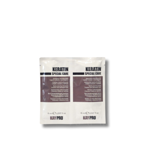 KAYPRO KERATIN zestaw | szampon 15 ml + maska 15 ml