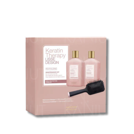 ALFAPARF KERATIN THERAPY zestaw szampon + odżywka 250+250 ml + szczotka