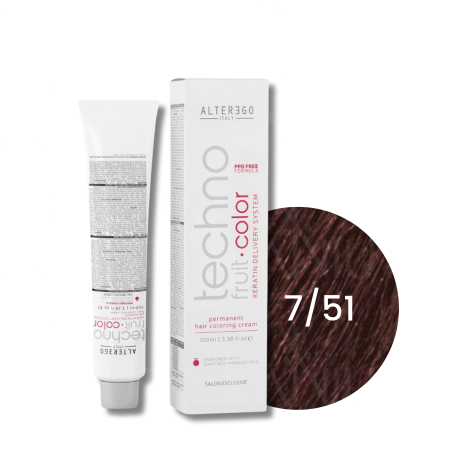 ALTER EGO TECHNOFRUIT trwała farba do włosów z keratyną 100 ml | 7/51