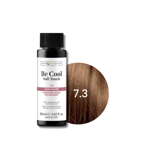 BIOELIXIRE EXPERT BE COOL Soft Touch kwasowa farba do włosów 60 ml | 7.3