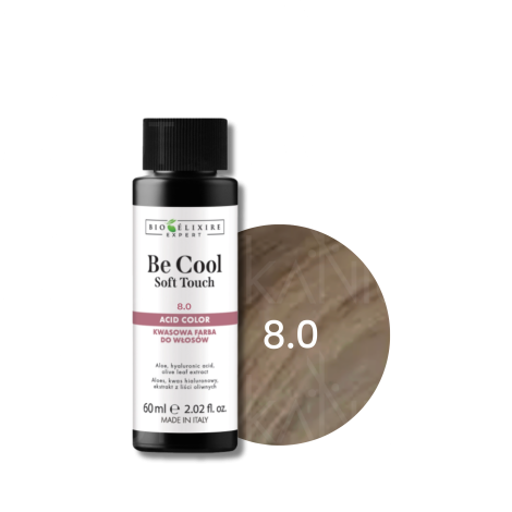 BIOELIXIRE EXPERT BE COOL Soft Touch kwasowa farba do włosów 60 ml | 8.0