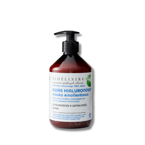 BIOELIXIRE ESSENTIAL Kwas Hialuronowy maska nawilżająca do włosów 500 ml