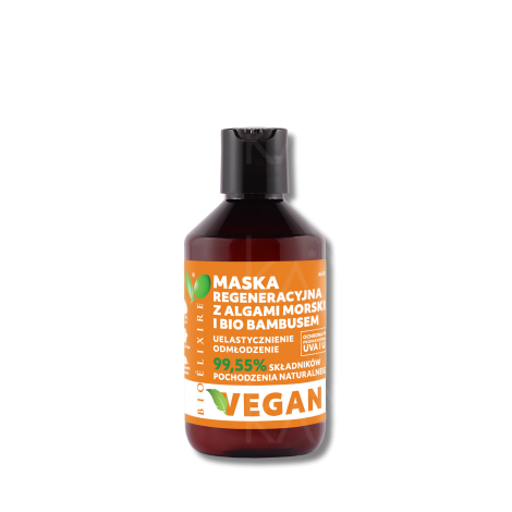 BIOELIXIRE ESSENTIAL Vegan Bio Bambus Algi Morskie maska do włosów 300 ml