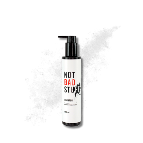 NOT BAD STUFF REGULAR łagodny szampon do włosów z węglem aktywnym 200 ml - 2